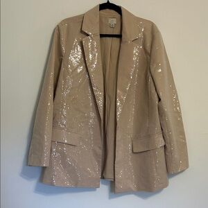 A new Day Shimmering Beige Blazer